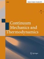 Continuum Mechanics and Thermodynamics 6/2014