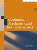 Continuum Mechanics and Thermodynamics 4/2016