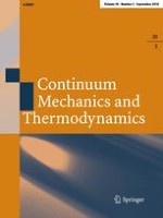 Continuum Mechanics and Thermodynamics 5/2018