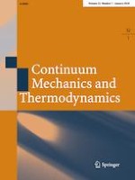 Continuum Mechanics and Thermodynamics 1/2020