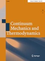Continuum Mechanics and Thermodynamics 4/2022