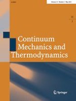Continuum Mechanics and Thermodynamics 3/2023