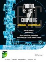 Formal Aspects of Computing 5/2019