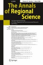 The Annals of Regional Science 1/2008