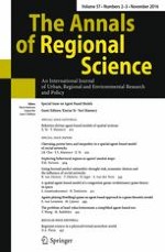 The Annals of Regional Science 2-3/2016
