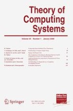 Theory of Computing Systems 1/2009