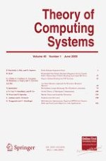 Theory of Computing Systems 1/2009