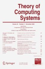 Theory of Computing Systems 4/2009