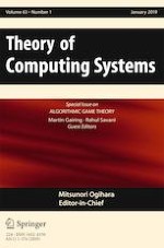 Theory of Computing Systems 1/2019