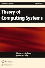 Theory of Computing Systems 1/2022