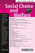Social Choice and Welfare 3/2006
