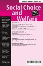 Social Choice and Welfare 2/2007