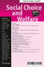 Social Choice and Welfare 3/2007