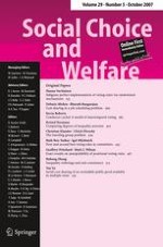 Social Choice and Welfare 3/2007