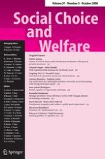 Social Choice and Welfare 3/2008