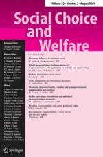 Social Choice and Welfare 2/2009
