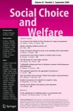 Social Choice and Welfare 3/2009