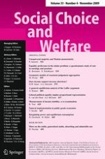 Social Choice and Welfare 4/2009