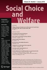 Social Choice and Welfare 1/2010