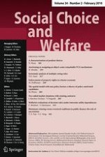 Social Choice and Welfare 2/2010