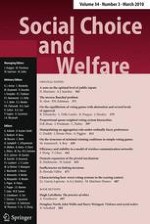 Social Choice and Welfare 3/2010