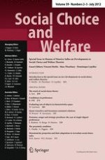 Social Choice and Welfare 2-3/2012