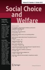 Social Choice and Welfare 4/2012