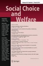 Social Choice and Welfare 3/2013