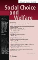 Social Choice and Welfare 4/2013