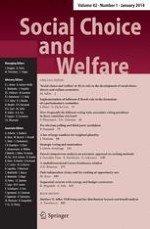 Social Choice and Welfare 1/2014