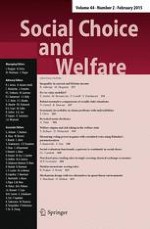 Social Choice and Welfare 2/2015