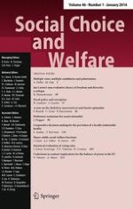 Social Choice and Welfare 1/2016