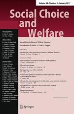 Social Choice and Welfare 1/2017