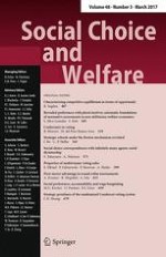 Social Choice and Welfare 3/2017