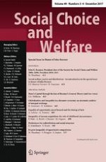 Social Choice and Welfare 3-4/2017