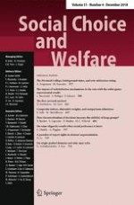 Social Choice and Welfare 4/2018