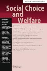 Social Choice and Welfare 2/2021