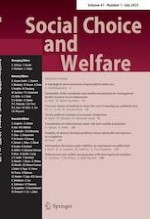 Social Choice and Welfare 1/2023