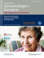 Zeitschrift für Gerontologie und Geriatrie 1/2017