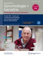 Zeitschrift für Gerontologie und Geriatrie 5/2017