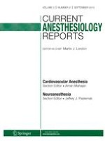 Current Anesthesiology Reports