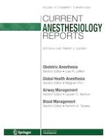 Current Anesthesiology Reports 1/2023