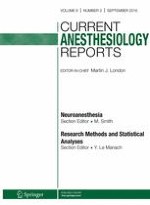 Current Anesthesiology Reports 3/2016