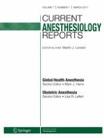 Current Anesthesiology Reports 1/2017
