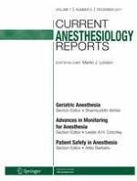 Current Anesthesiology Reports 4/2017
