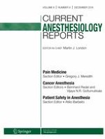 Current Anesthesiology Reports 4/2018