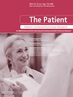 The Patient - Patient-Centered Outcomes Research 3/2023