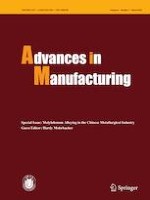 Advances in Manufacturing 1/2020