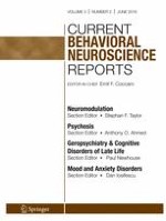 Current Behavioral Neuroscience Reports 2/2016