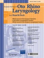 European Archives of Oto-Rhino-Laryngology 6/2006